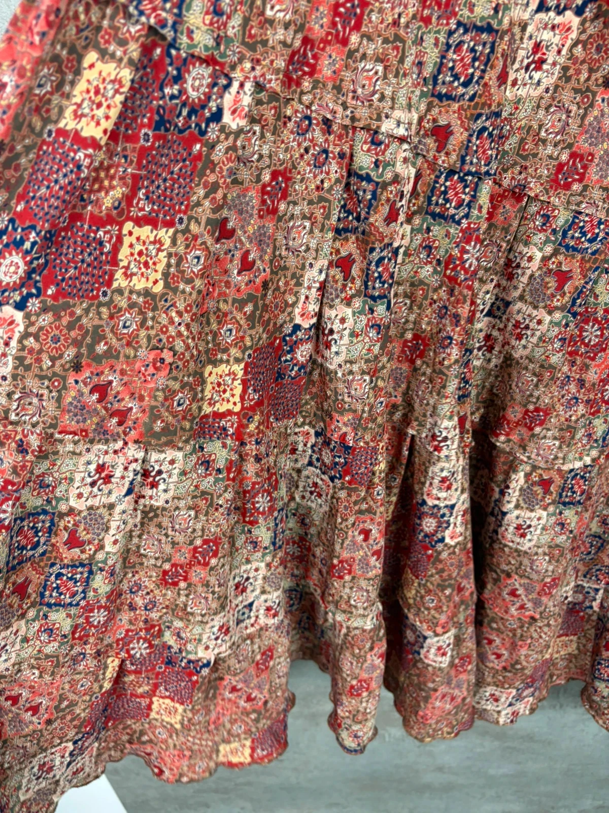 🌸 Long skirt with Vintage pattern Size 48 🌸 – photo 3